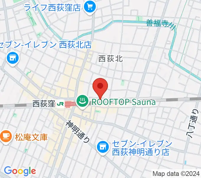 OKADA音楽教室 西荻窪の地図