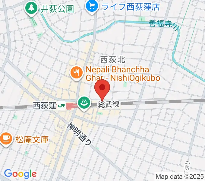 OKADA音楽教室 西荻窪の地図