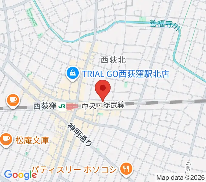 OKADA音楽教室 西荻窪の地図