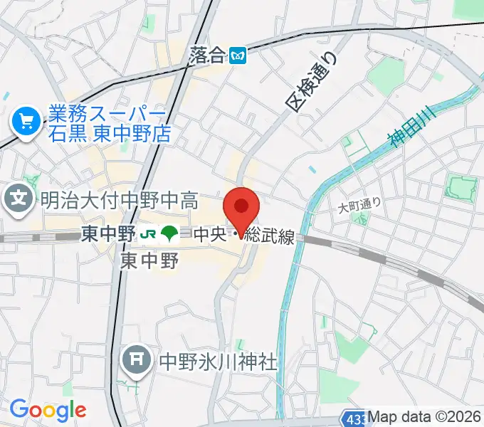 ボイストレーニング・レイクラブの地図