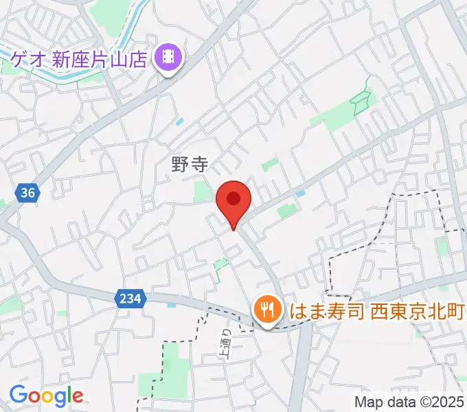 ブランチミュージックスクールの地図