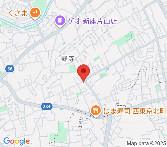 ブランチミュージックスクールの地図