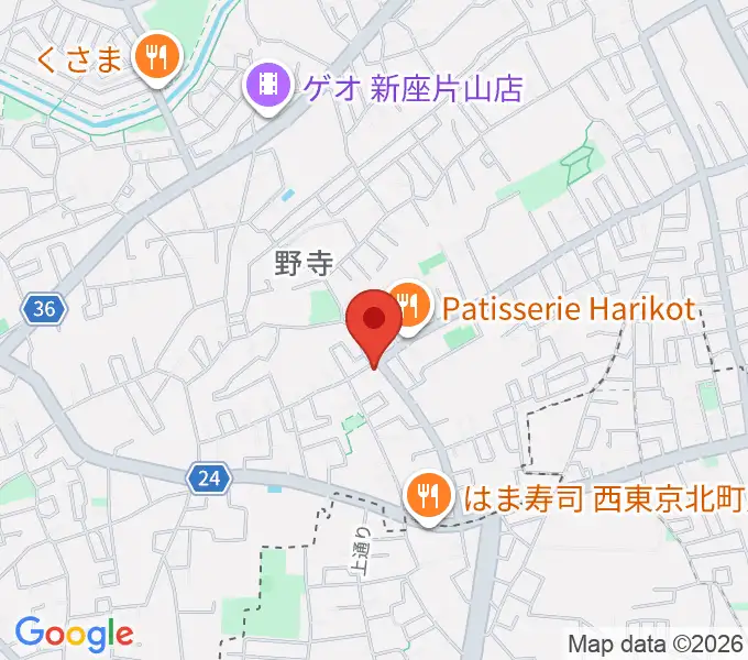 ブランチミュージックスクールの地図