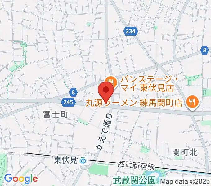 ステラ音楽教室 東伏見教室の地図