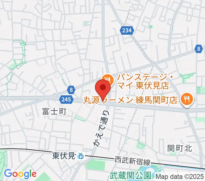 ステラ音楽教室 東伏見教室の地図