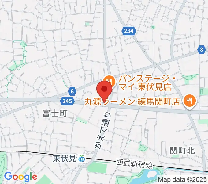 ステラ音楽教室 東伏見教室の地図