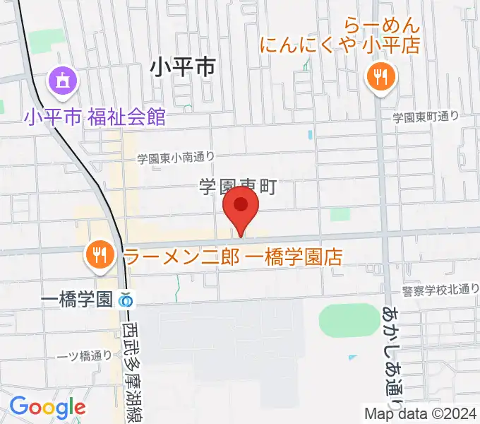 一橋学園ピアノ教室の地図