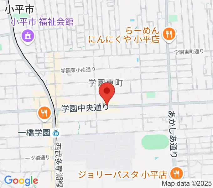 一橋学園ピアノ教室の地図