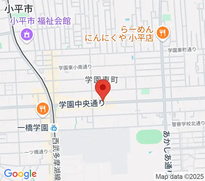 一橋学園ピアノ教室の地図
