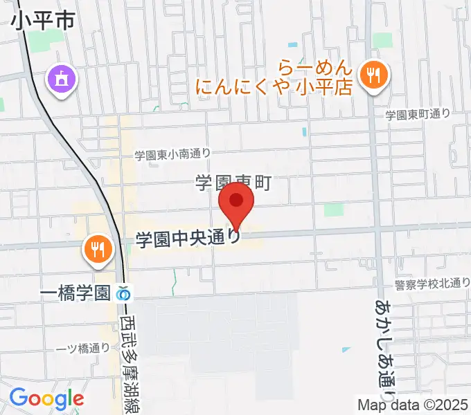 一橋学園ピアノ教室の地図