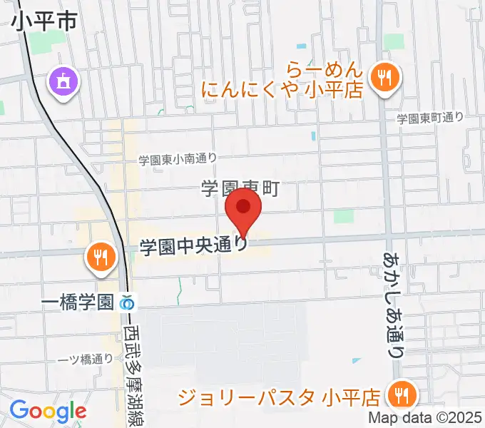 一橋学園ピアノ教室の地図
