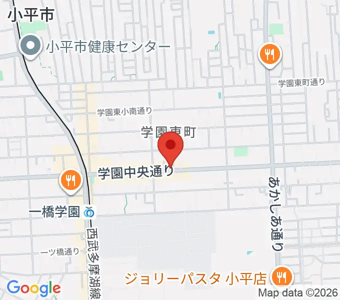 一橋学園ピアノ教室の地図