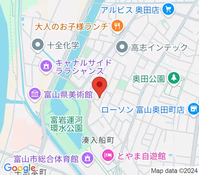 大橋ギタースクールの地図