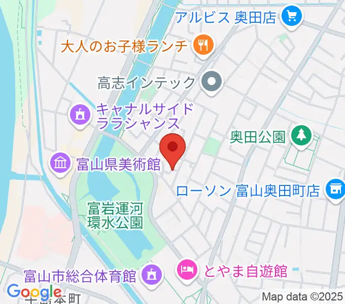 大橋ギタースクールの地図