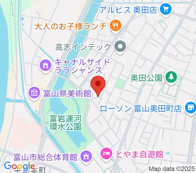 大橋ギタースクールの地図