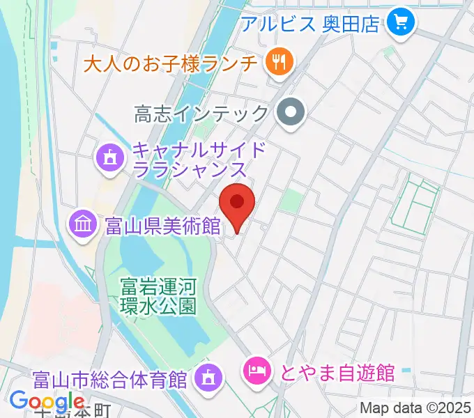 大橋ギタースクールの地図