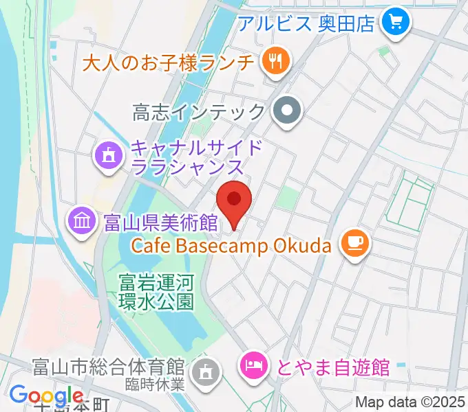 大橋ギタースクールの地図