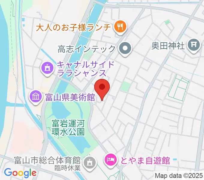 大橋ギタースクールの地図
