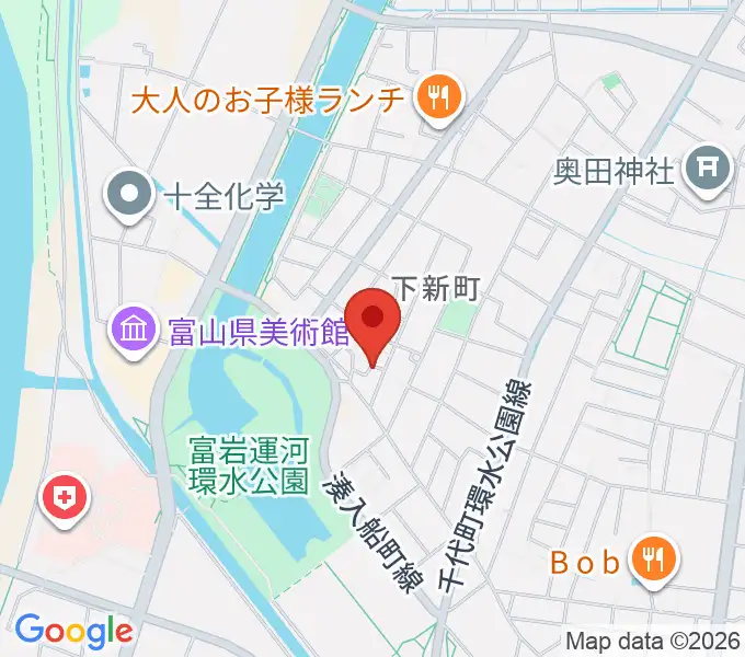 大橋ギタースクールの地図