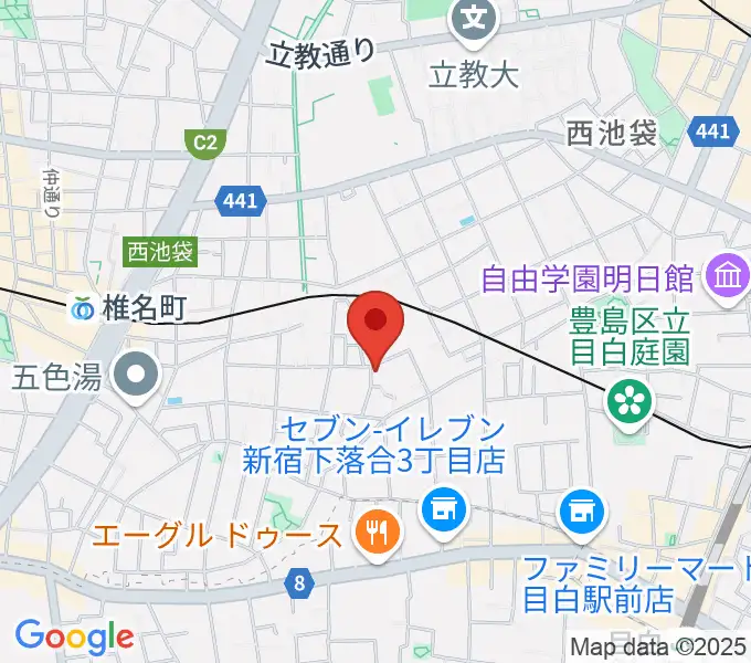 ソルフェージスクールの地図