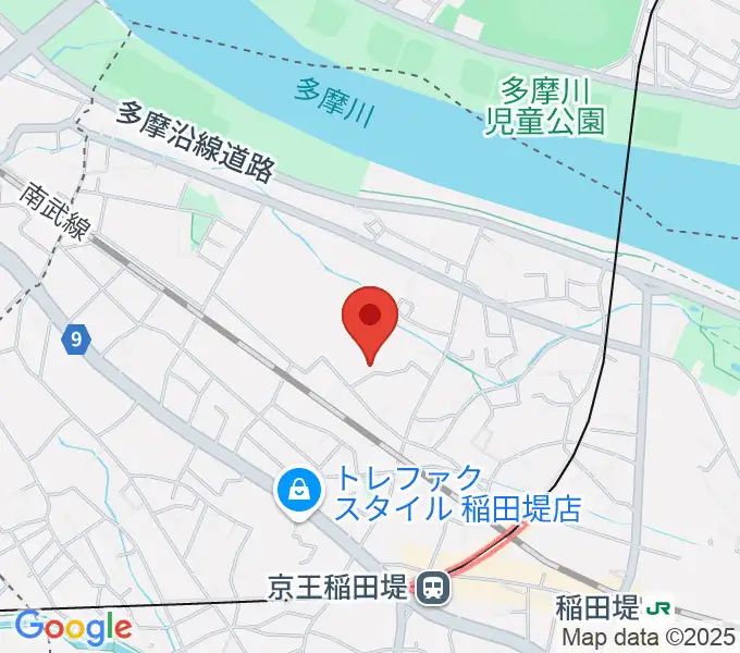 うえはらピアノ教室の地図