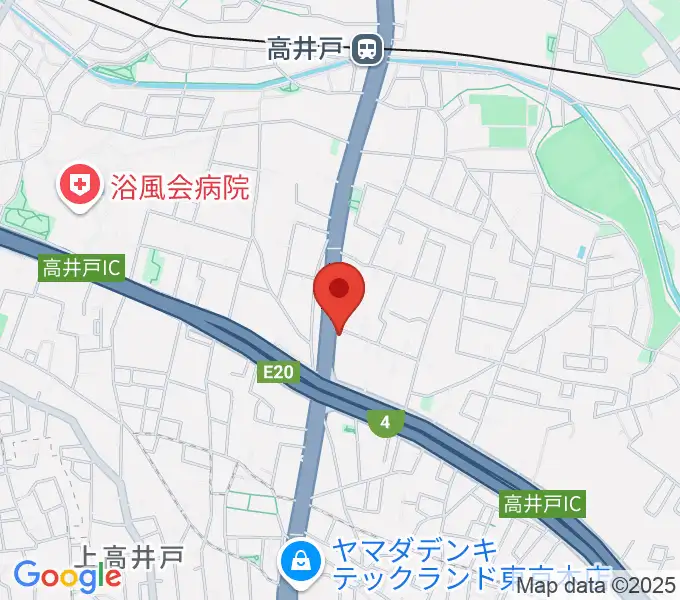 CANOPUSドラムスクールの地図