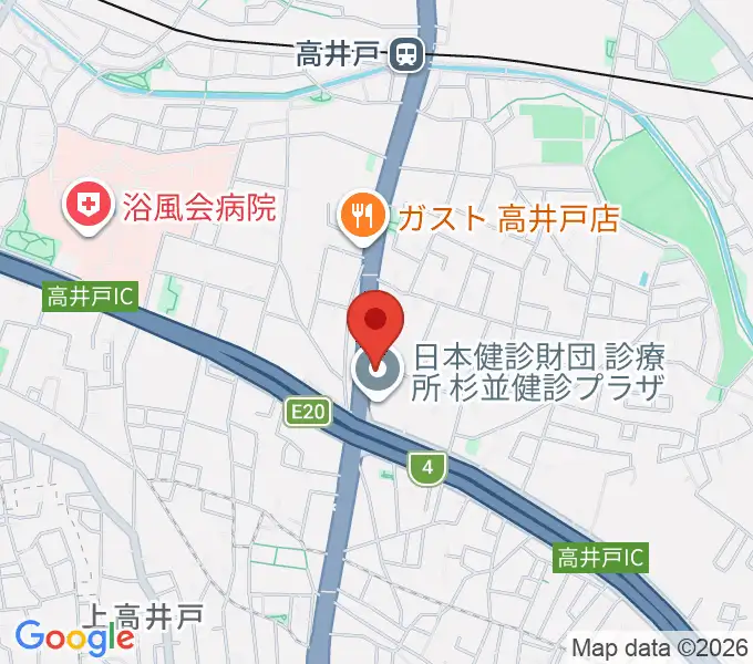 CANOPUSドラムスクールの地図