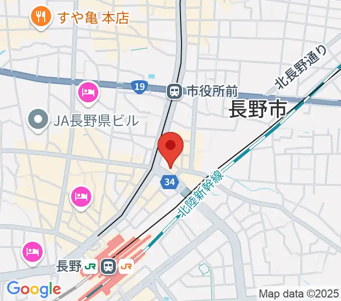 アイミュージックスクールの地図