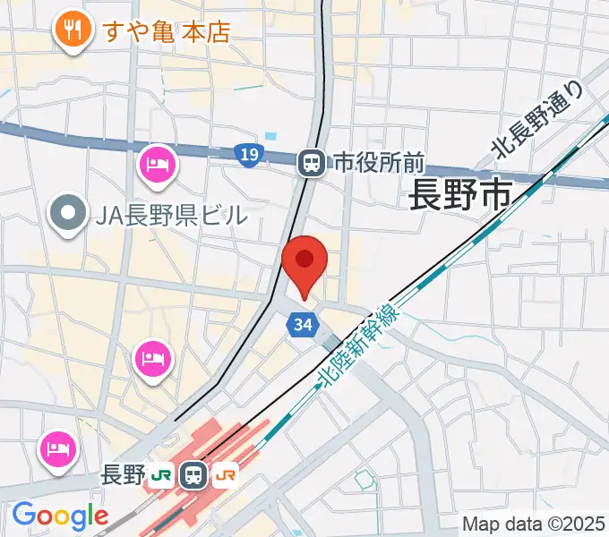 アイミュージックスクールの地図