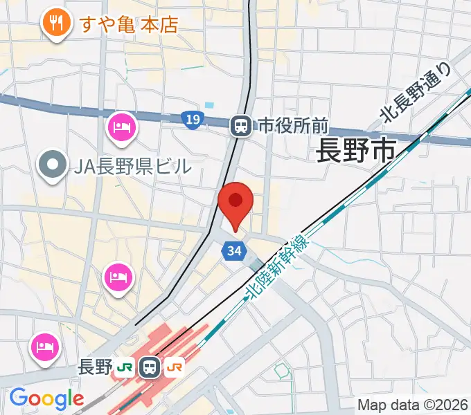 アイミュージックスクールの地図
