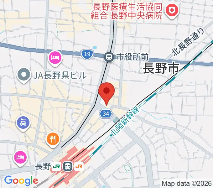 アイミュージックスクールの地図