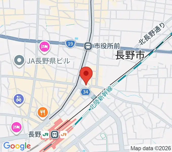 アイミュージックスクールの地図