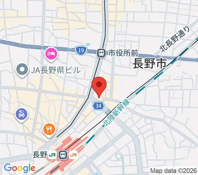 アイミュージックスクールの地図