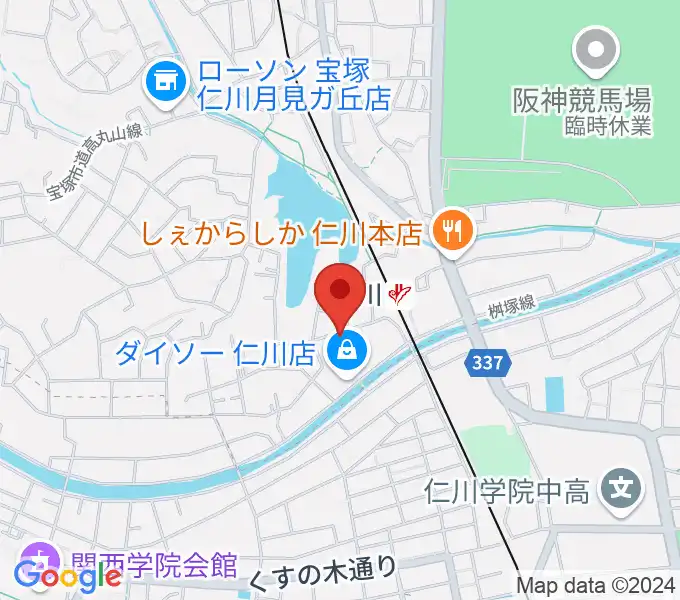 秋谷ミュージックアートの地図