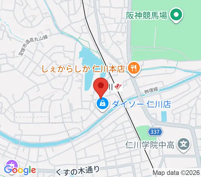 秋谷ミュージックアートの地図