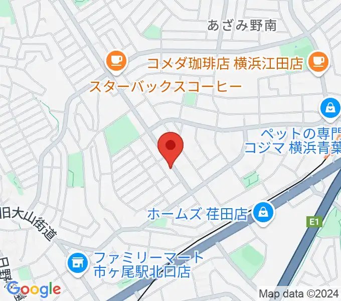 青葉マンドリン教室の地図