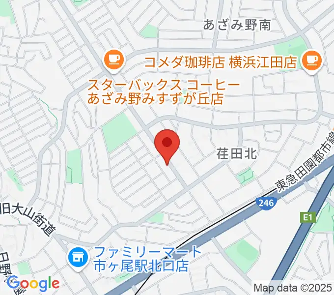 青葉マンドリン教室の地図