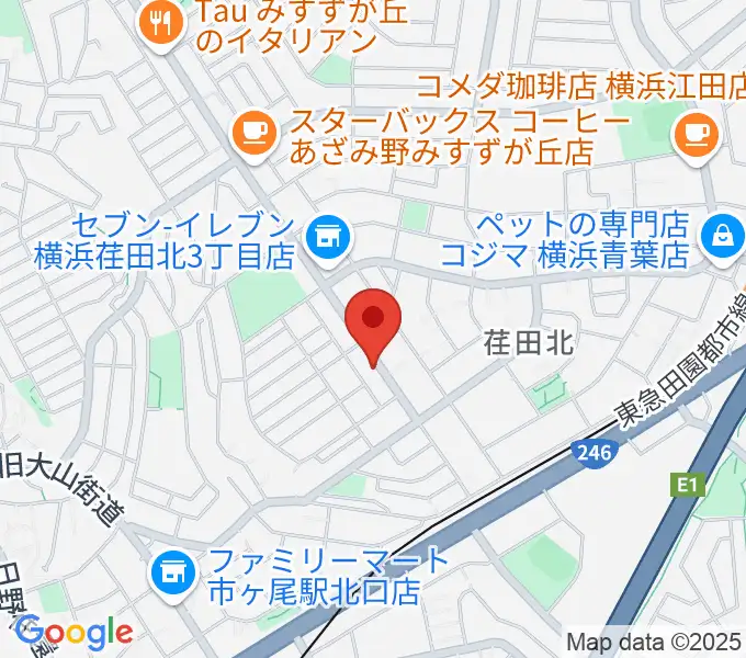 青葉マンドリン教室の地図