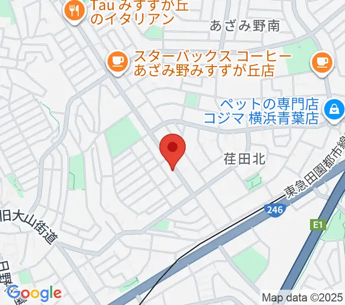 青葉マンドリン教室の地図