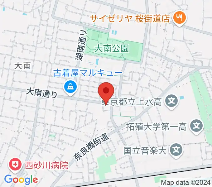 ステラ音楽教室 玉川上水教室の地図