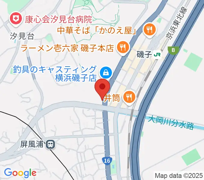 陳臻による二胡教室の地図