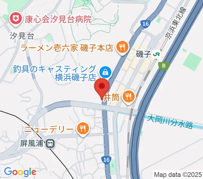 陳臻による二胡教室の地図
