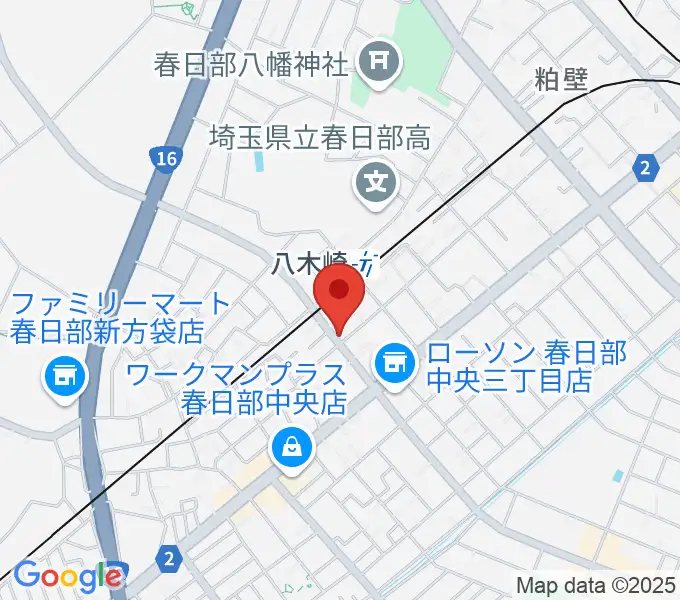 サキ・ミュージックの地図