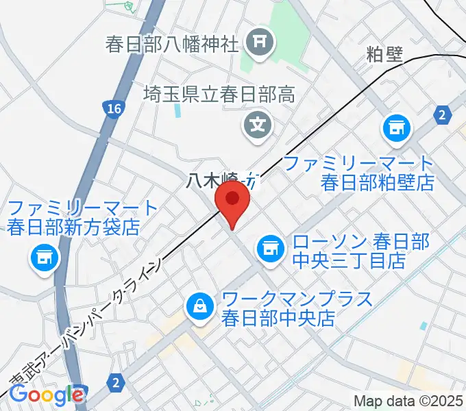 サキ・ミュージックの地図