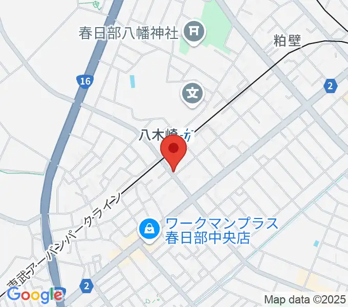 サキ・ミュージックの地図