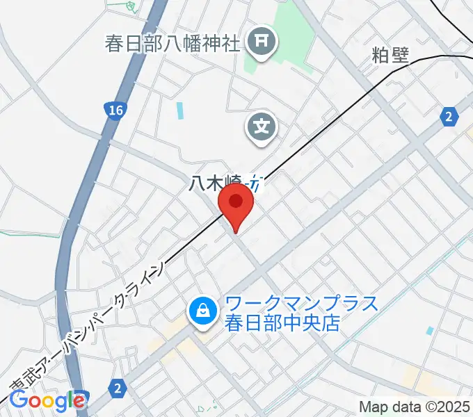 サキ・ミュージックの地図
