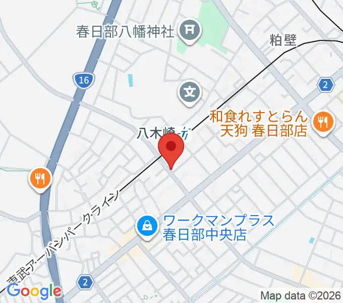 サキ・ミュージックの地図