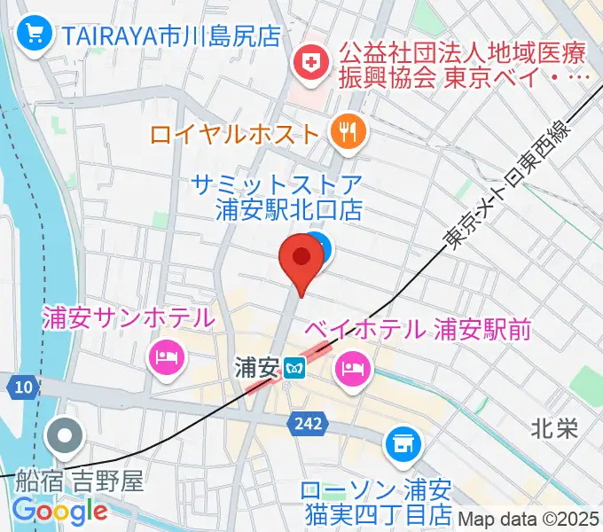 モア東京ボーカル教室 浦安駅校の地図