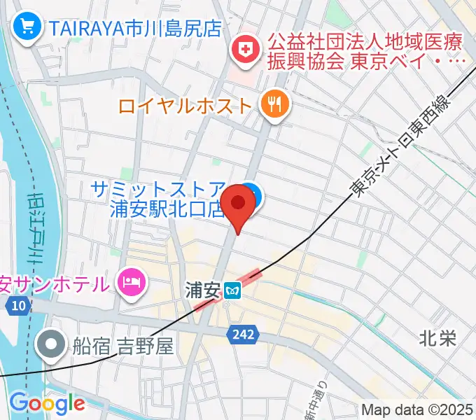 モア東京ボーカル教室 浦安駅校の地図