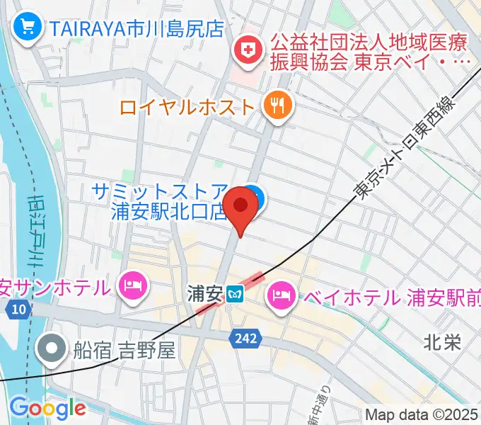 モア東京ボーカル教室 浦安駅校の地図